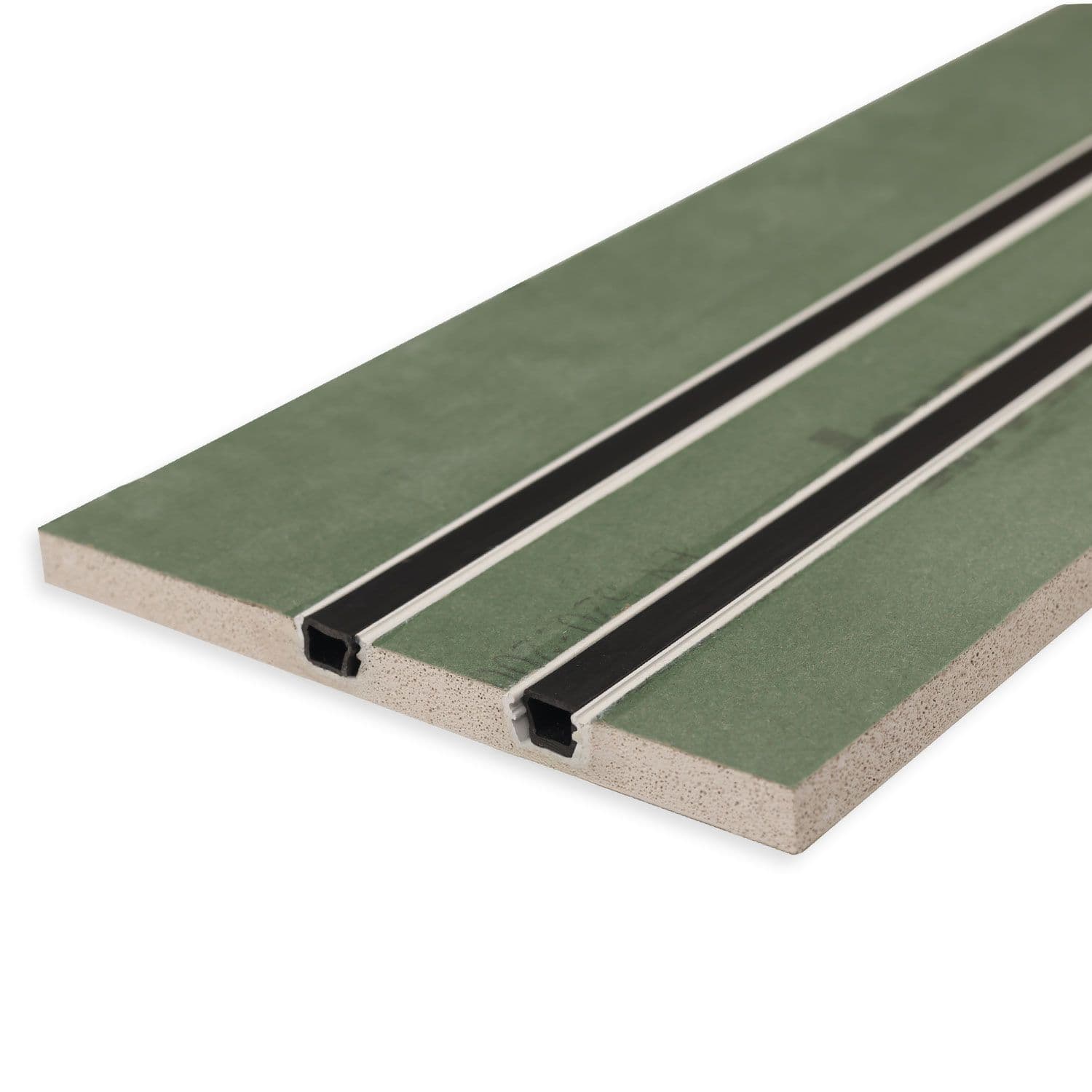 Plaster 10 Double Gipskarton-Feuchtraumplatte 12.5mm, mit Profileinsatz inkl. Schutzcover, 100cm