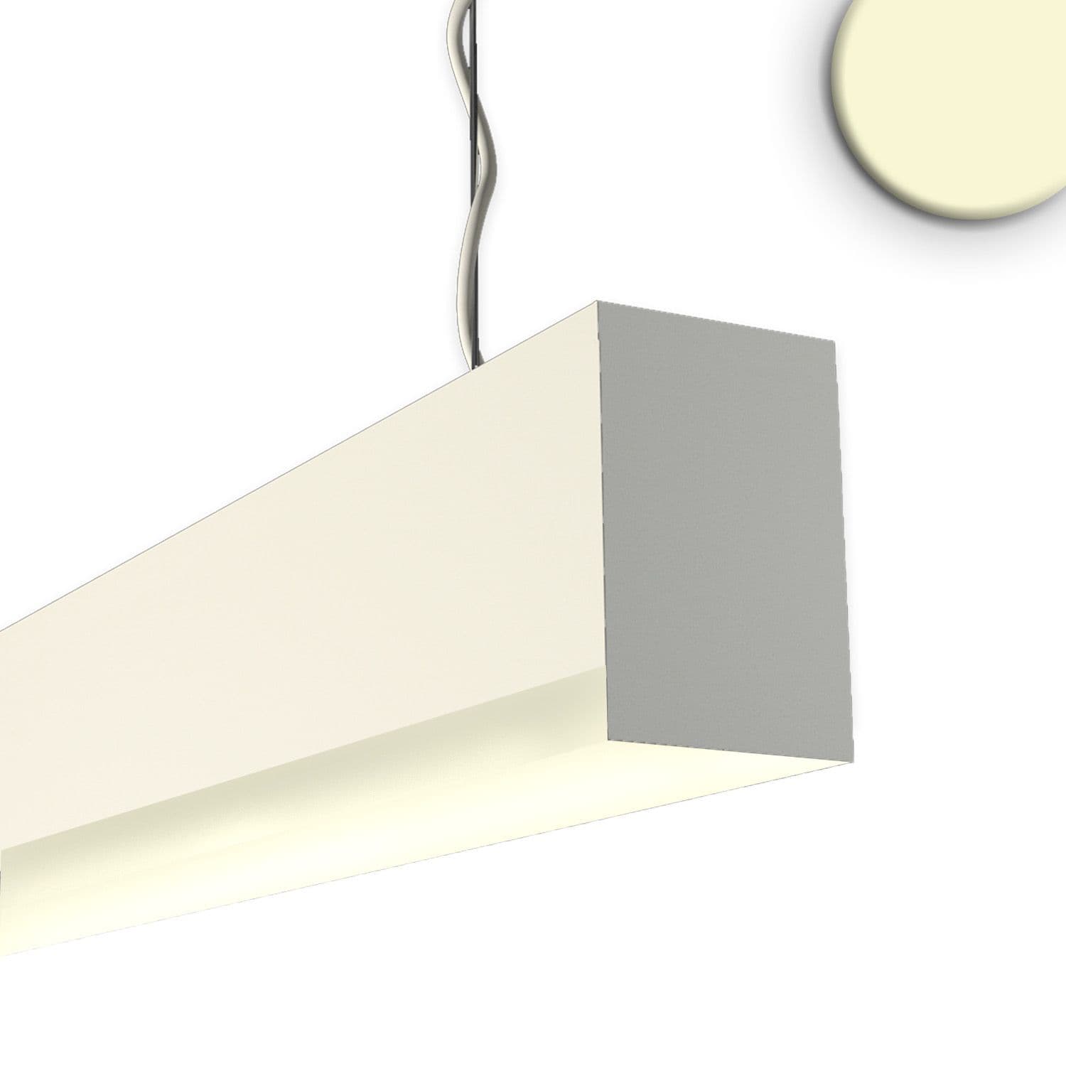 PROLAMP 30Hcri90hm Pendel 19W weiß, 600mm, U-Cover, 3000K
