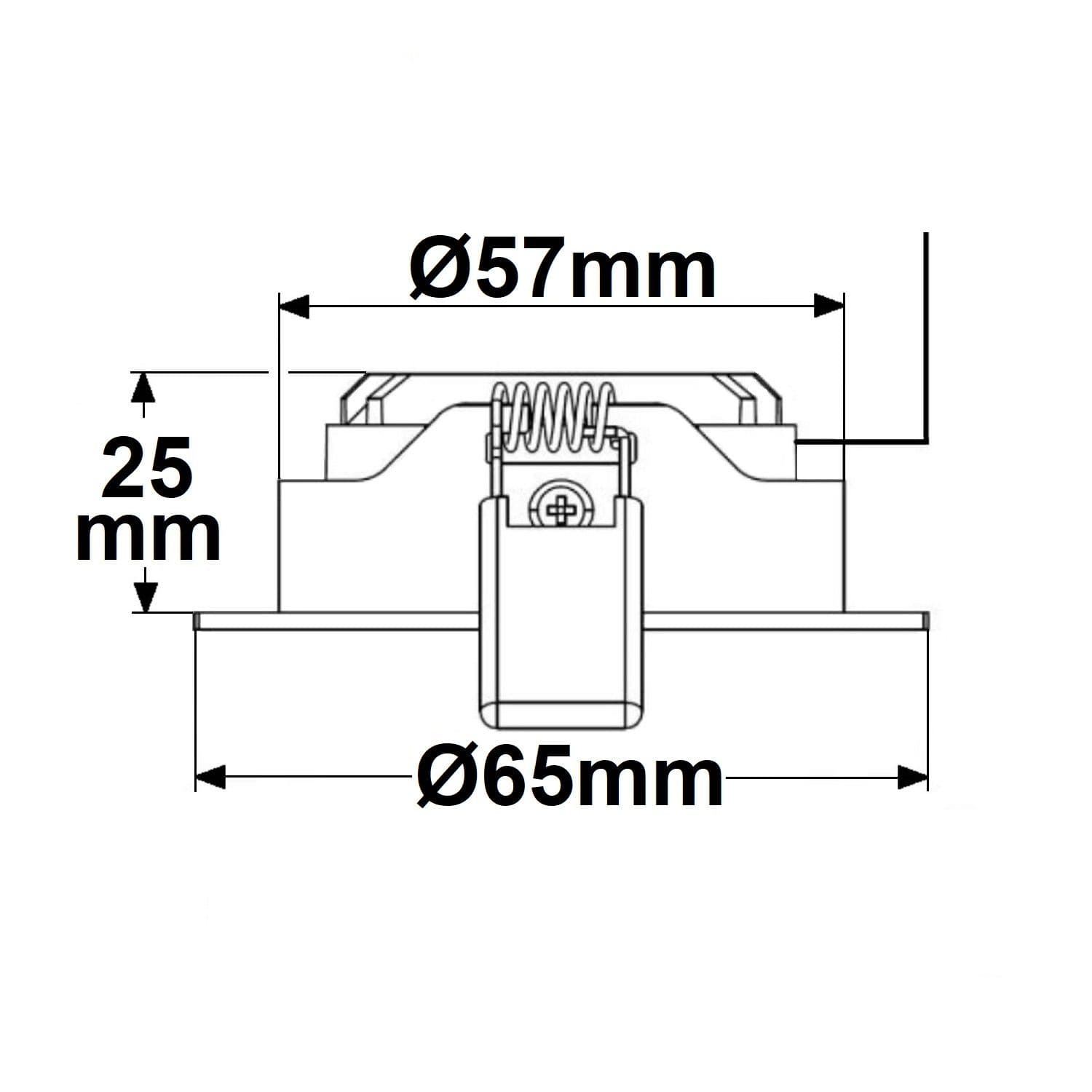 LED Einbaustrahler COB mit Reflektor, 5W, 60°, nickel geb., warmweiß