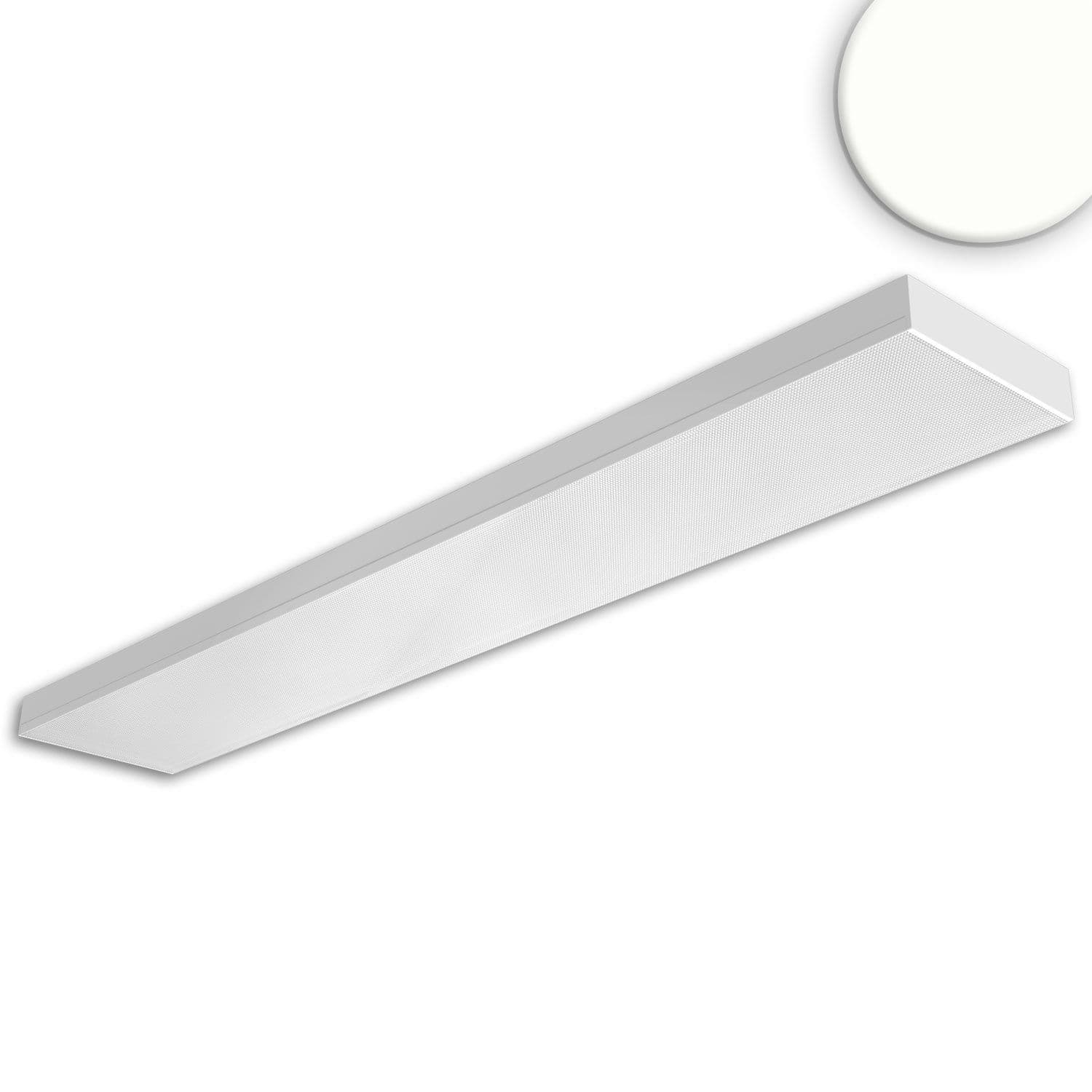 LED Langfeldleuchte, 120x20cm, weiß, PowerSwitch 25|30|35|40W, UGR<19 2H/2H, ColorSwitch 3000|4000|5000K, DALI dimmbar