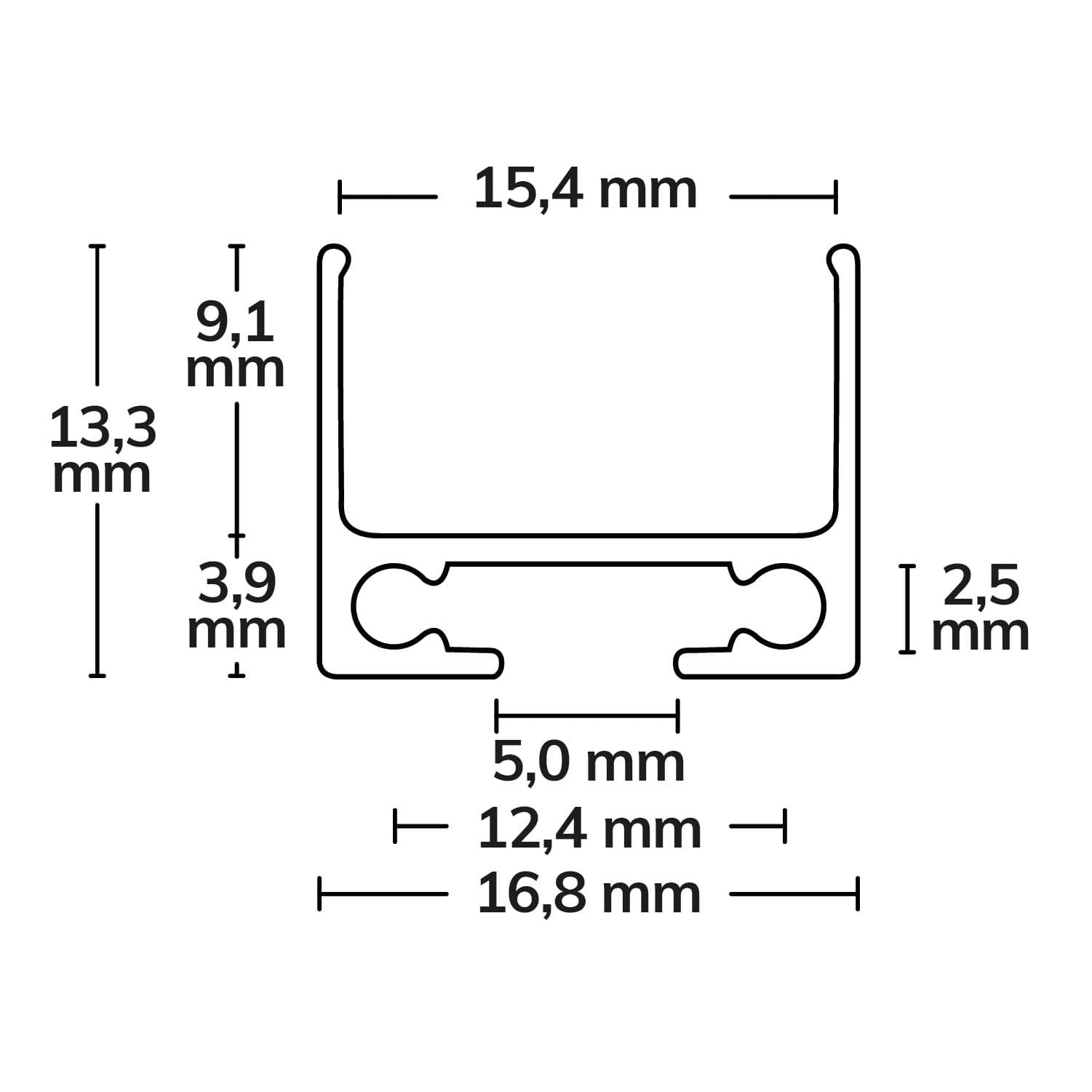 Kabelschleuse TUNNEL, 200cm