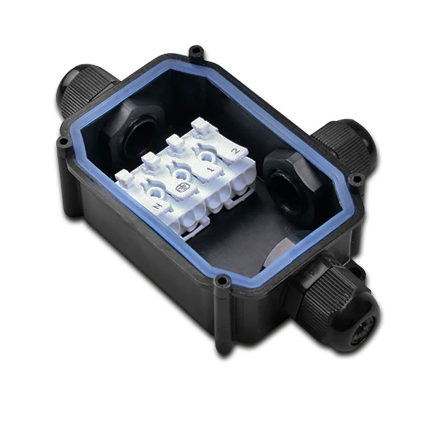 Kabel Y-Verbinder IP66, Würgenippel + Push-Klemme 2x4polig
