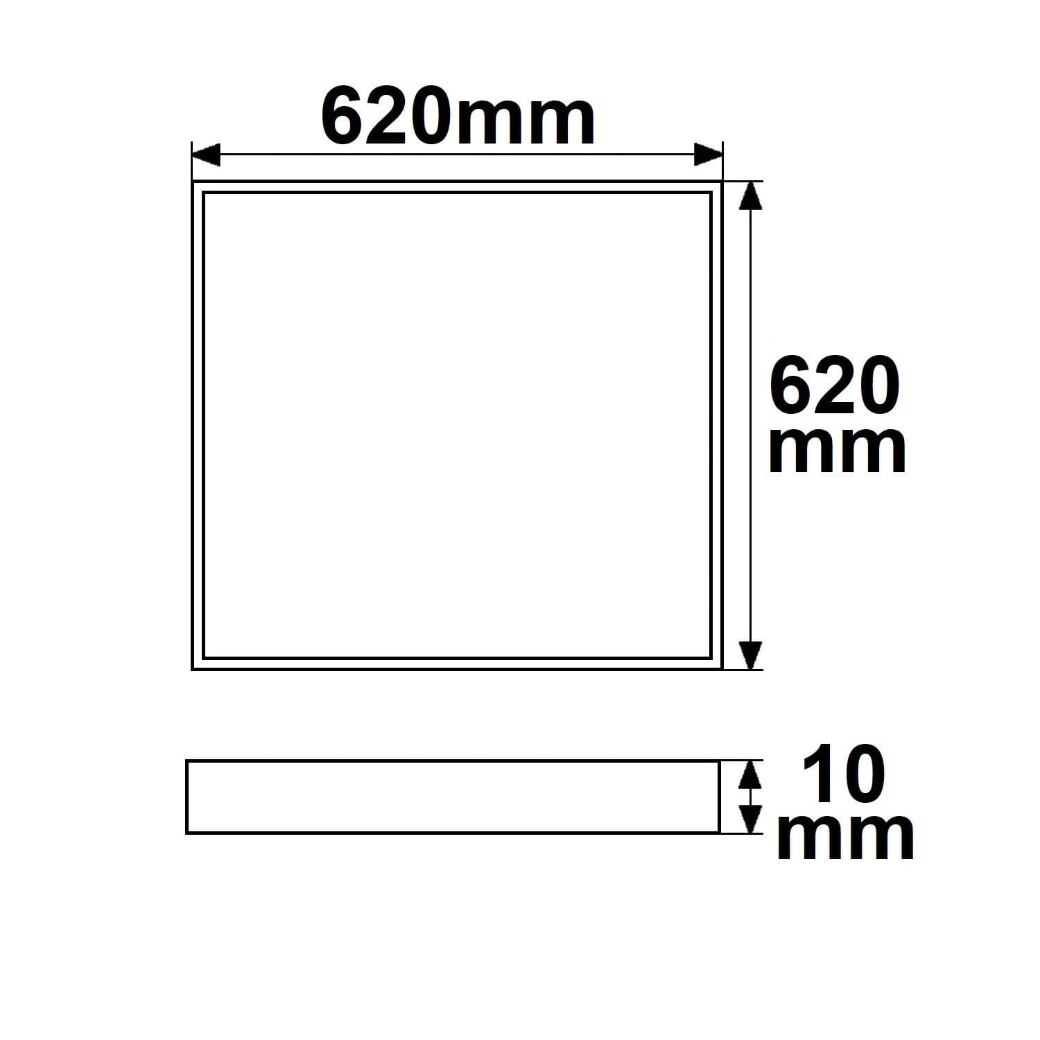 LED Panel Professional Line 625 UGR<19 4H/8H, 26W, Rahmen weiß RAL 9016, neutralweiß