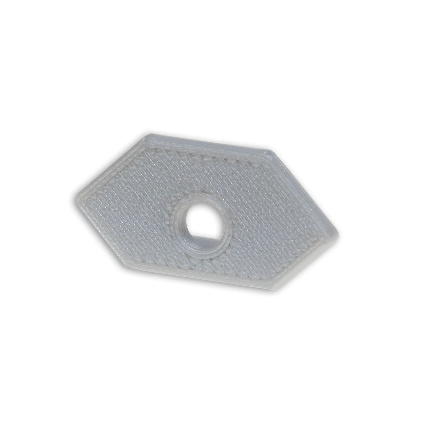 Endkappe E205 für LED Fliesenprofil Ausseneck, mit Kabeldurchführung, 1STK