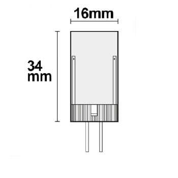 G4 LED 33SMD, 3,5W, warmweiß
