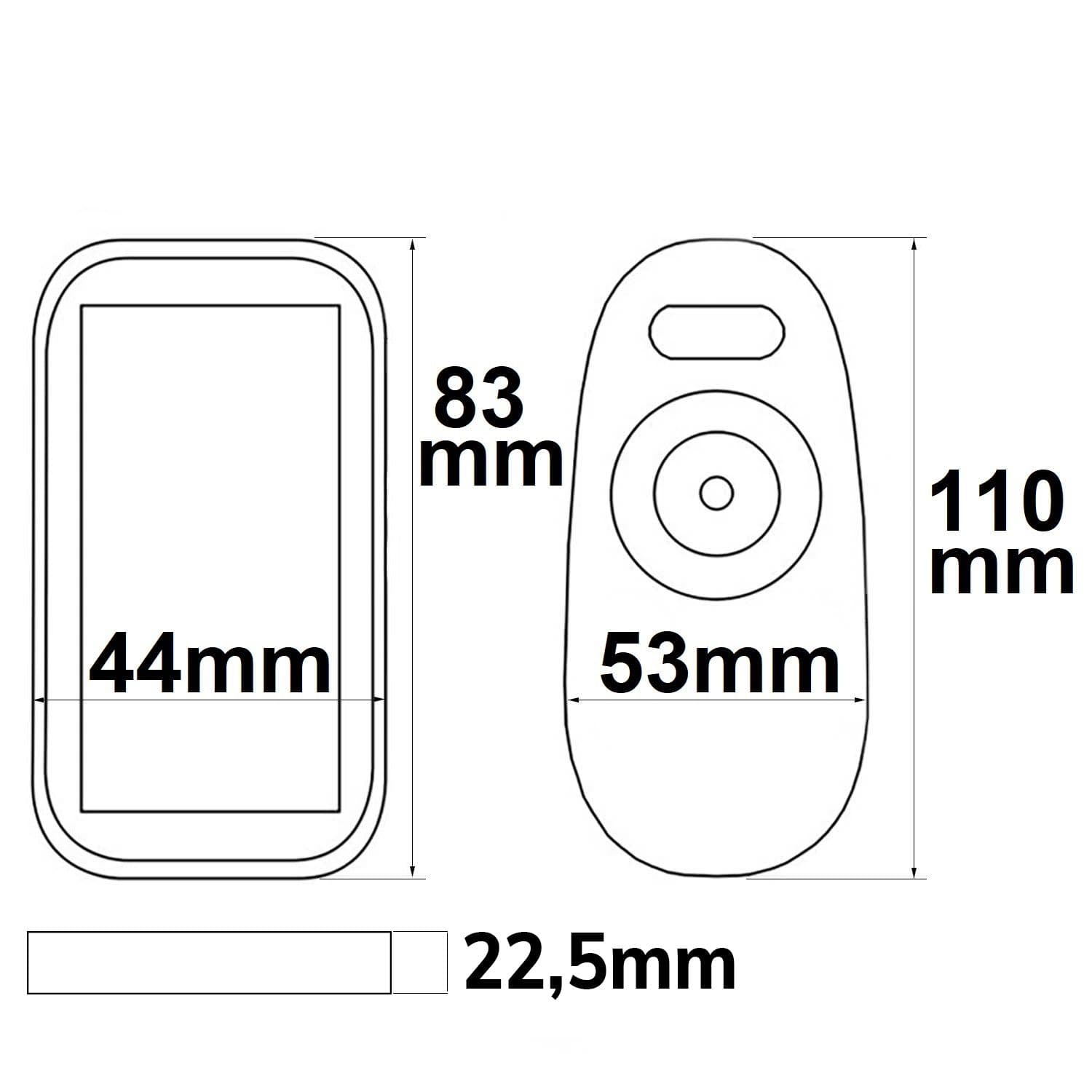 Wireless Touch RGB PWM-Dimmer mit Funk-Fernbedienung 2.4GHz, 12-24V DC 3x4A