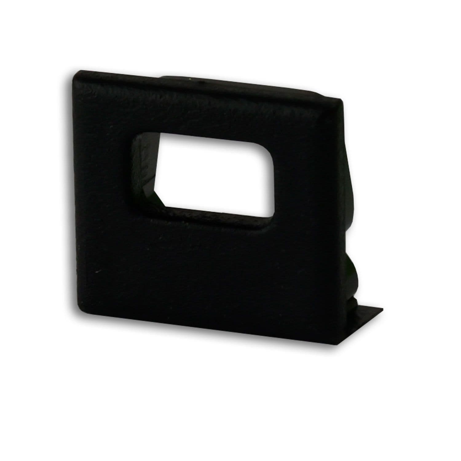 Endkappe EC82B schwarz für Profil SURF10 mit Kabeldurchführung, 1 STK