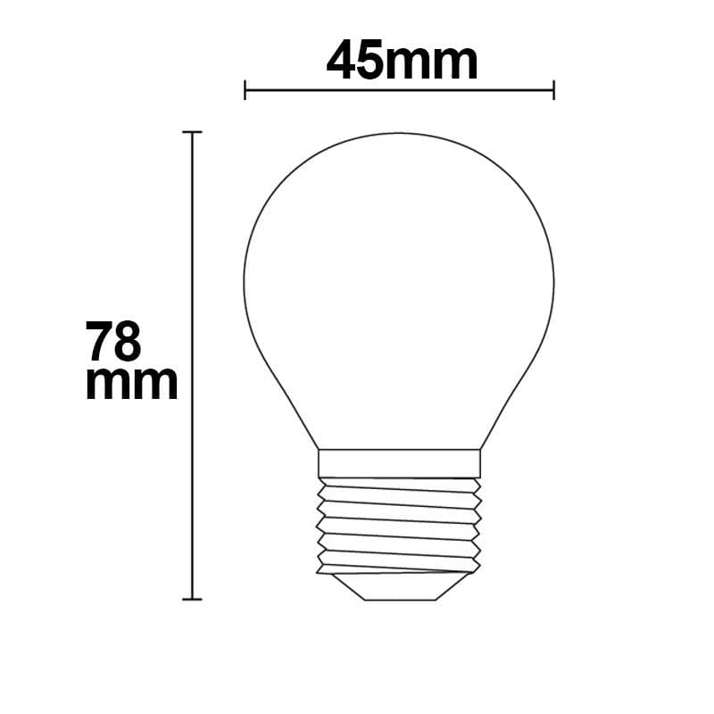 E27 LED Illu, 4W, milky, warmweiß, dimmbar