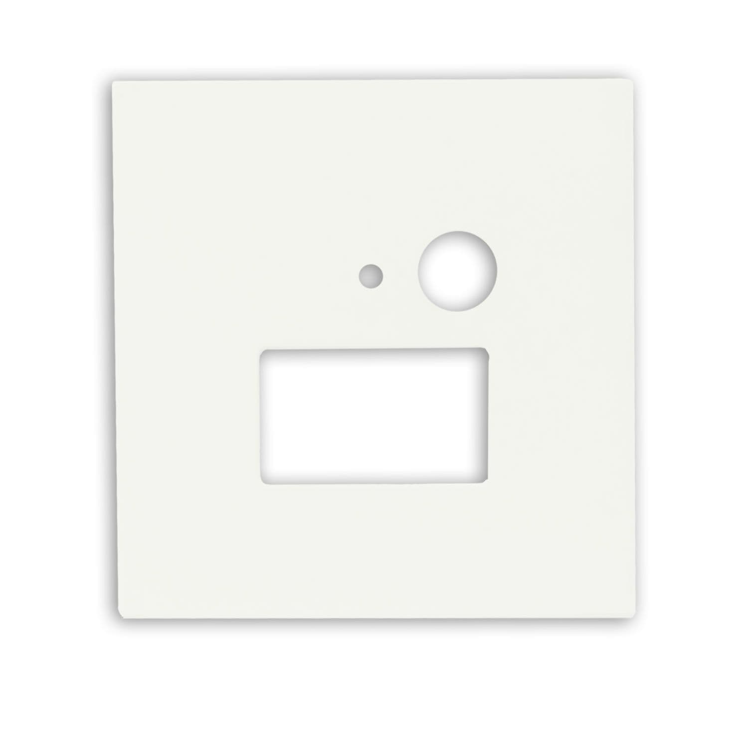 Cover Aluminium eckig 3 weiß, für Wandeinbauleuchte Sys-Wall68 mit PIR Sensor