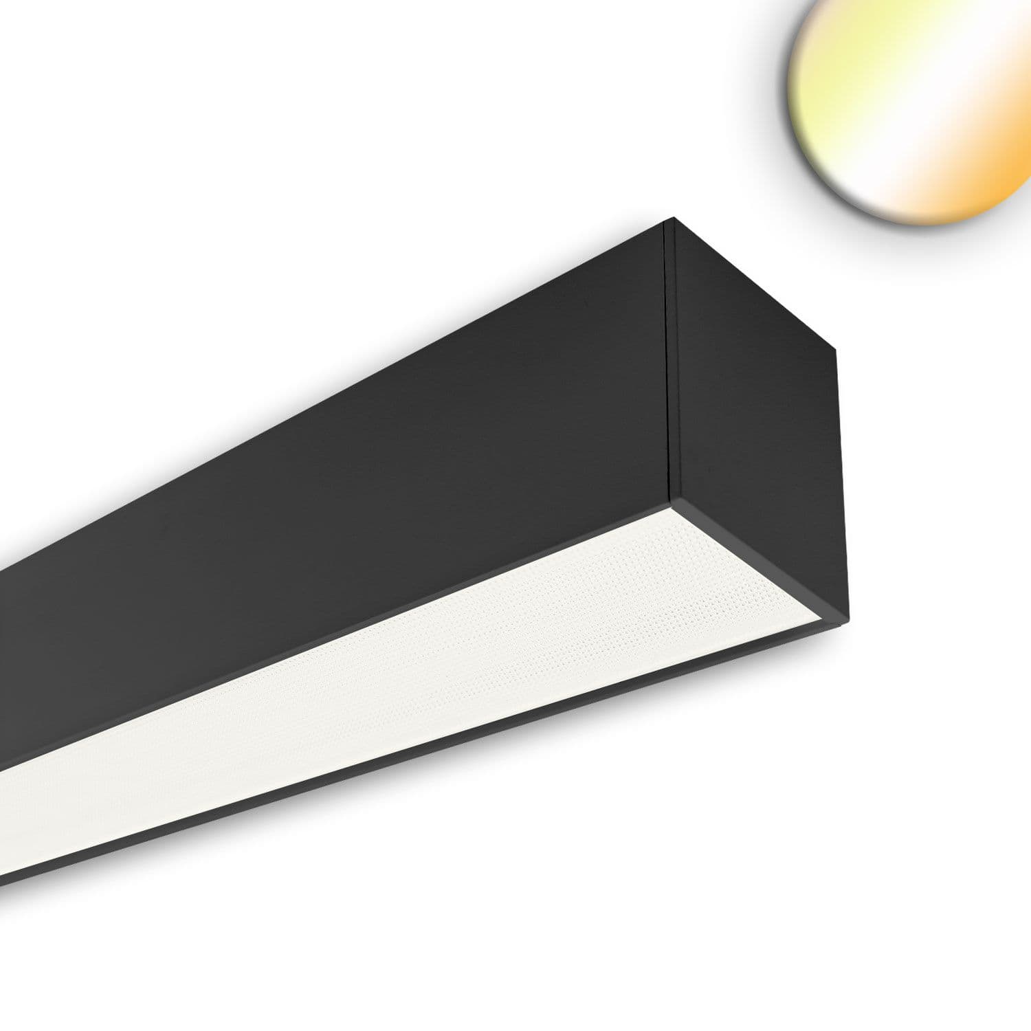 LINKLINE50 LED Aufbau/Hängeleuchte, 120cm, 30W, UGR<19 2H|2H, schwarz, 3000|4000K, DALI dimmbar