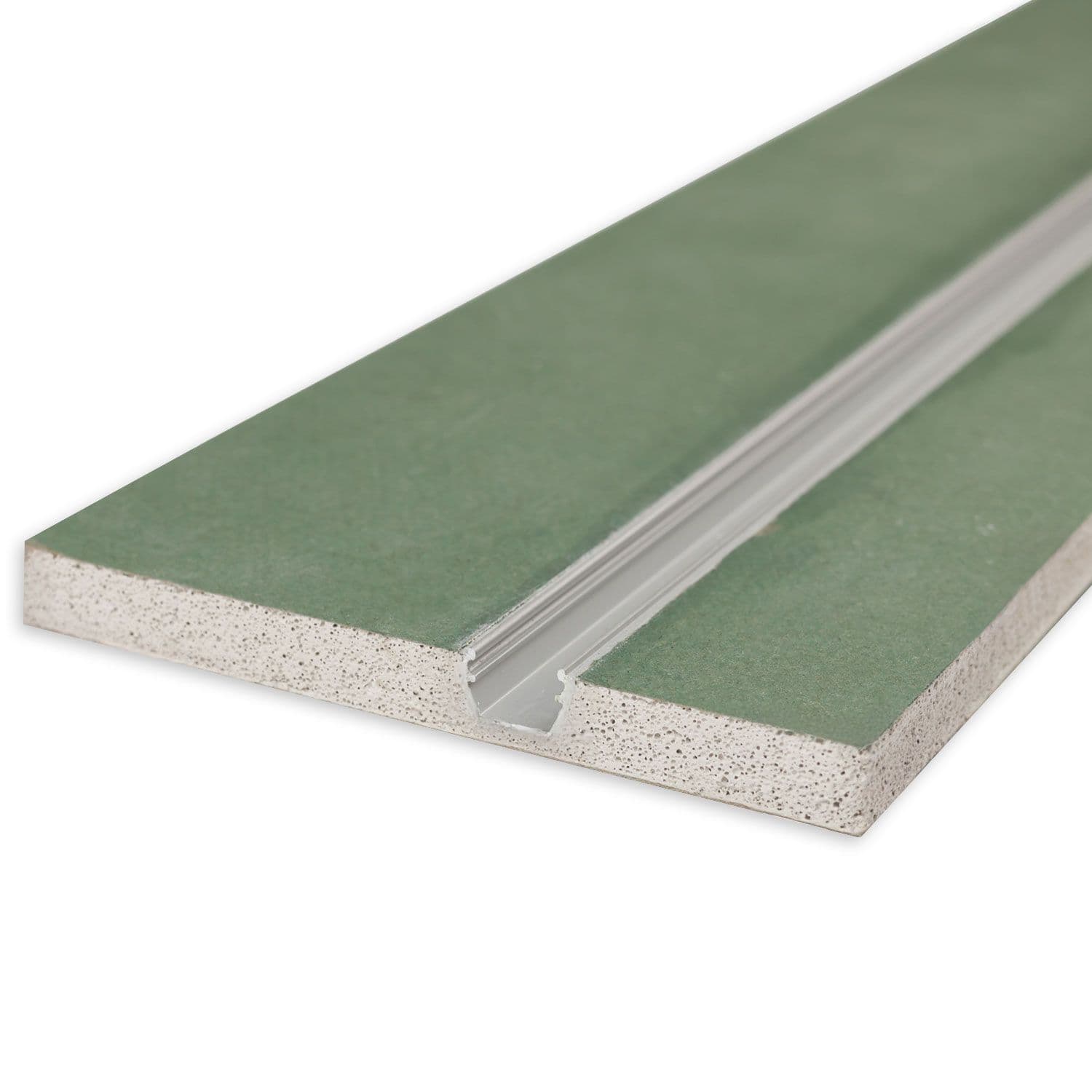 Plaster 10 One Gipskarton-Feuchtraumplatte 12.5mm, mit Profileinsatz inkl. Schutzcover, 100cm