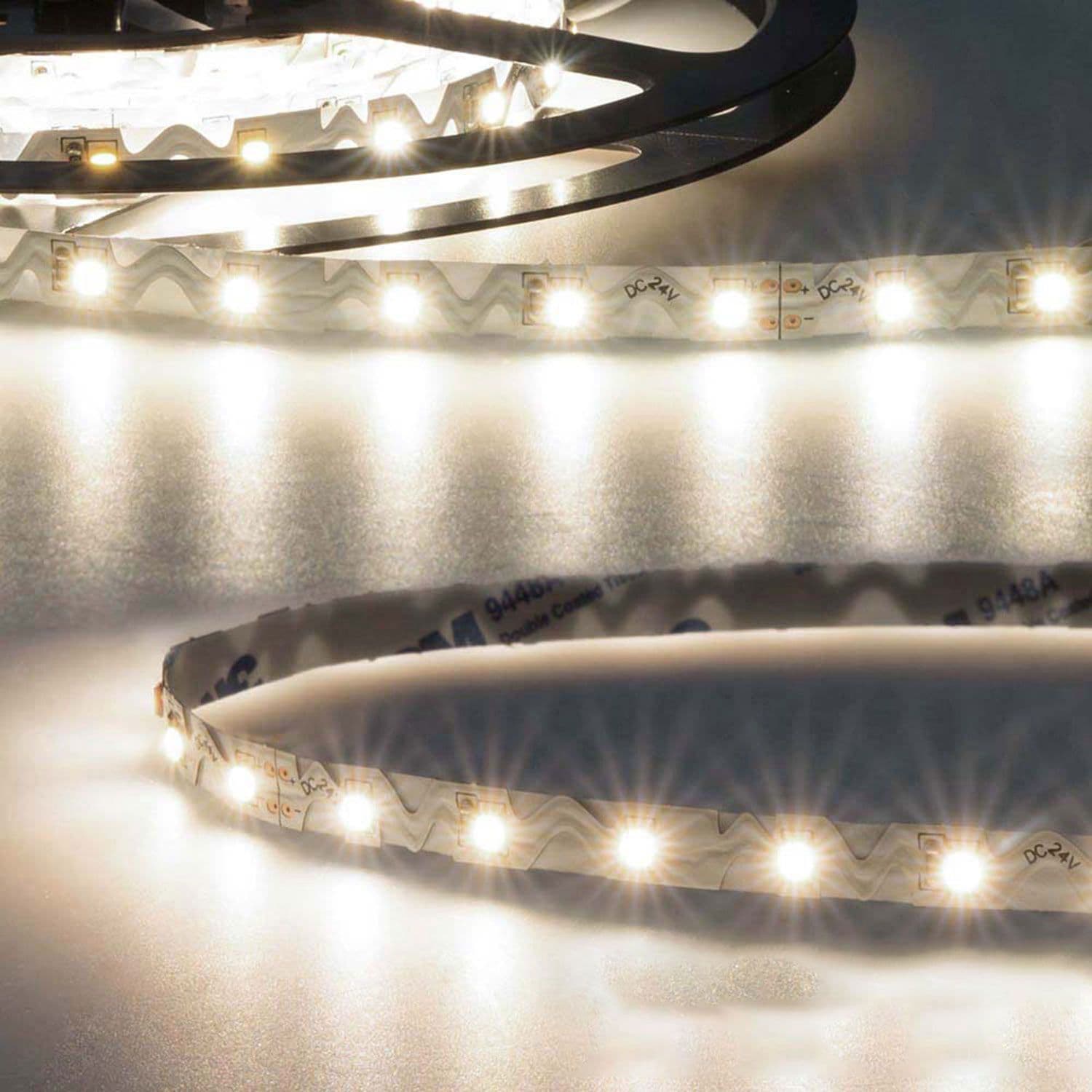 LED CRI940 Flexband Curve, 24V 12W, IP20 4000K, für Winkel und Ecken, 5m Rolle, 60 LED/m