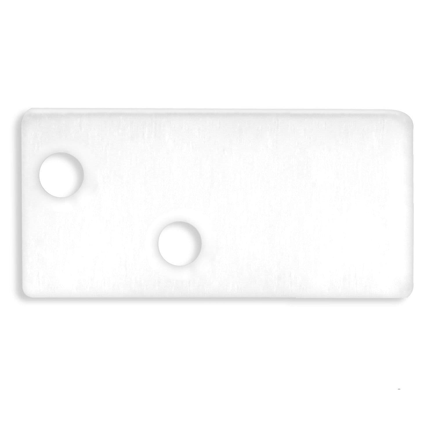 Endkappe EC95 Aluminium weiß RAL 9003 für Profil FURNIT6 S inkl. Schrauben