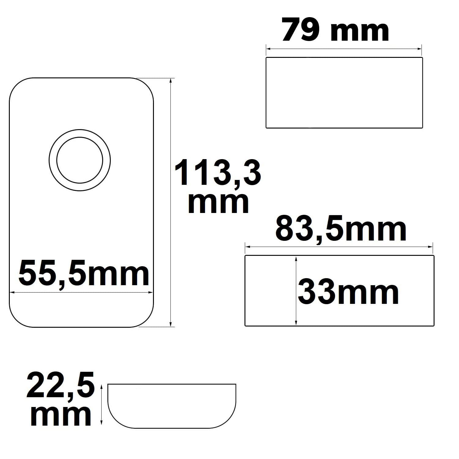 Wireless touch LED PWM-Dimmer, 1 Kanal, 12-24V DC 9A