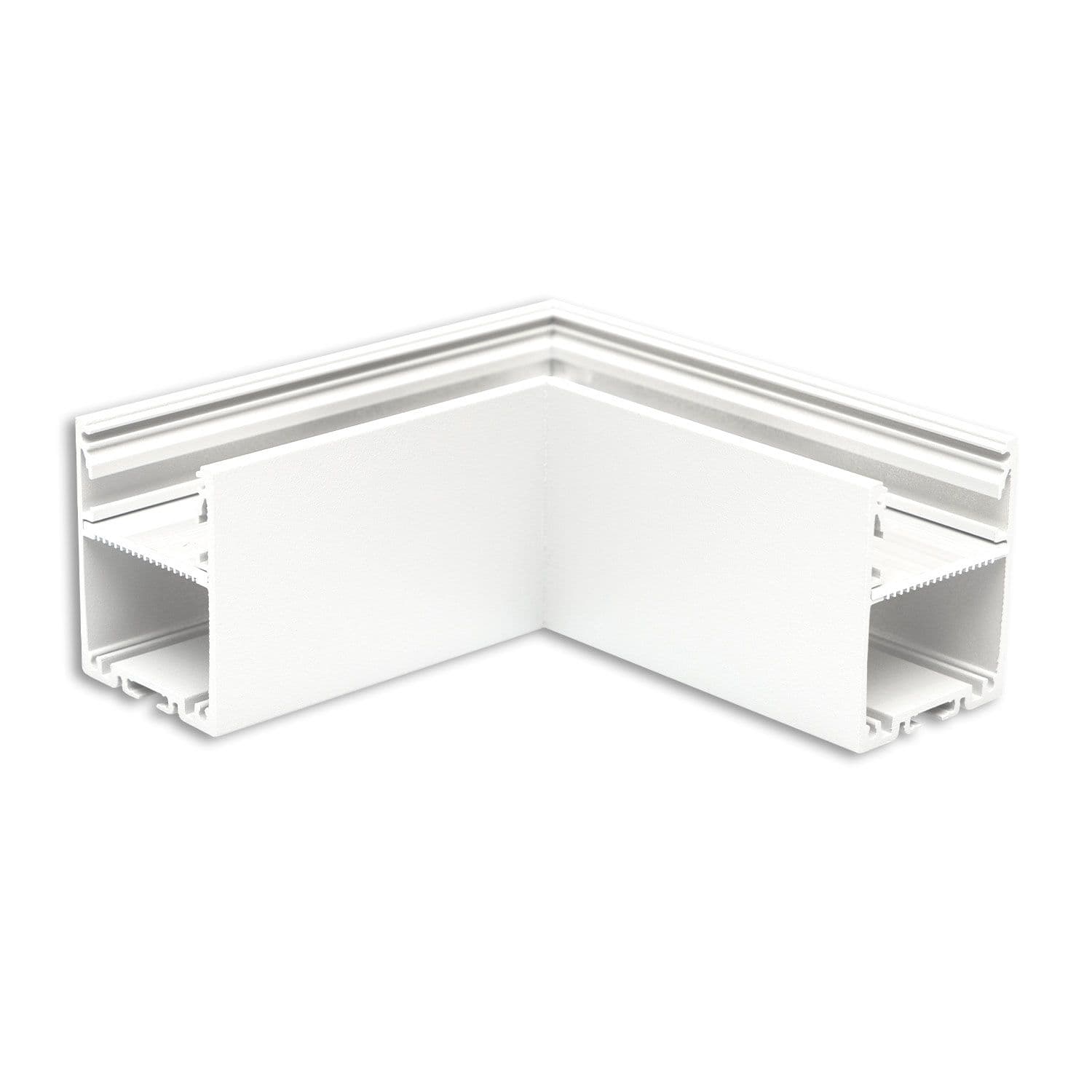 LAMP30V1 90° Eck, geschweißt, 120x120mm, weiß RAL 9003, exkl. Cover