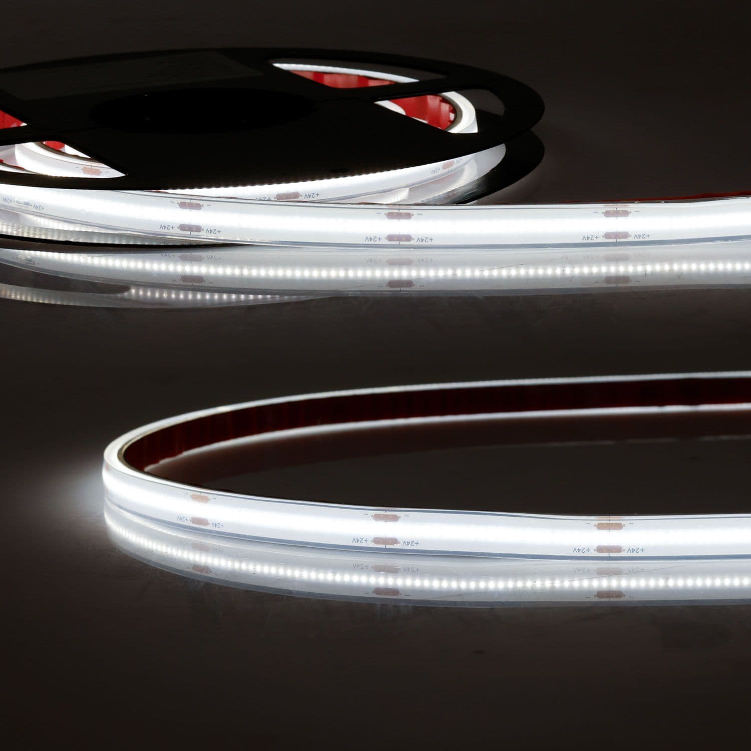 LED HT940 COB Flexband für bis zu 100°C Umgebungstemp., 24V DC, 14,4W, IP68, 4000K, 5m Rll, 480 LED/
