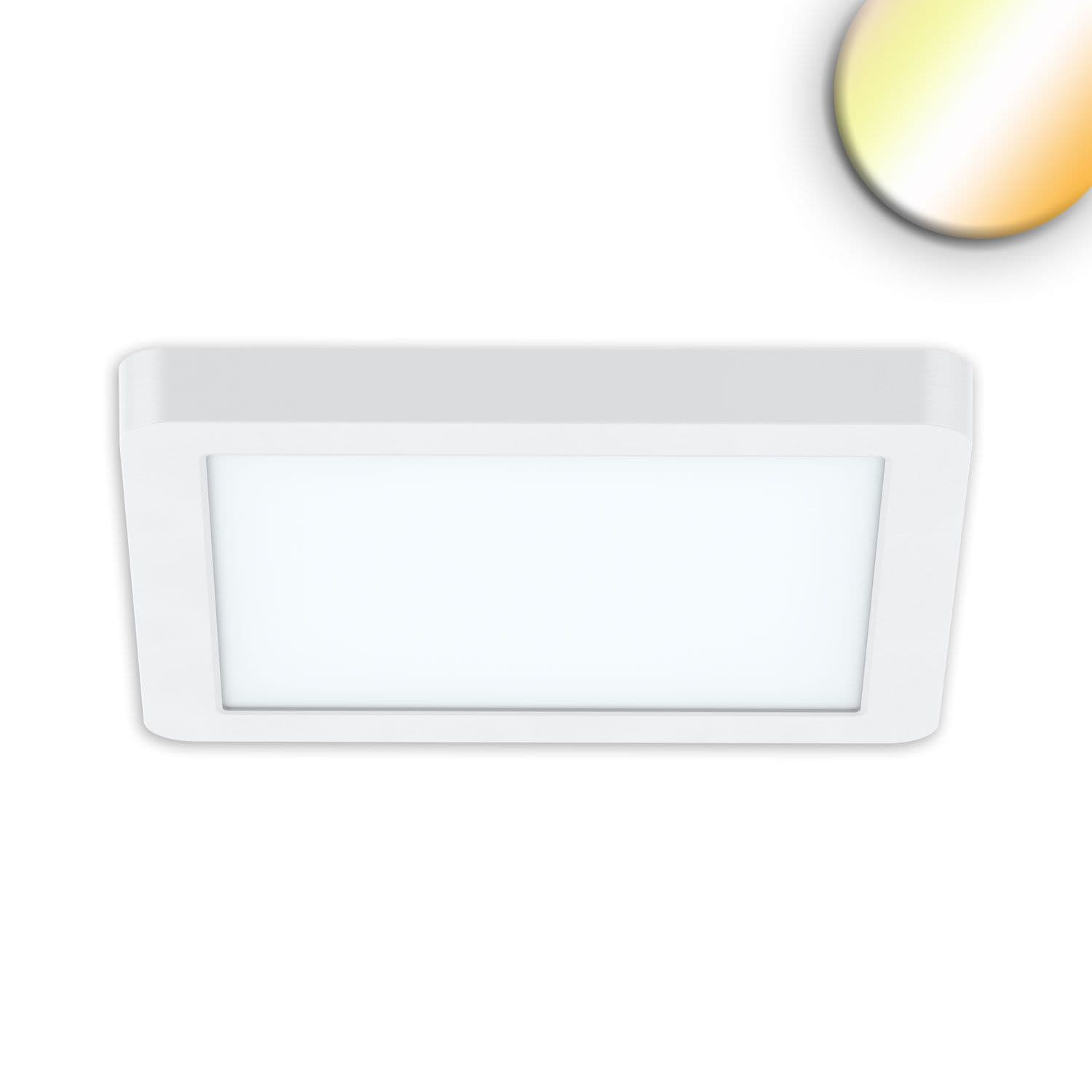 LED Aufbau/Einbauleuchte Flex Pro 235x235, 16W, weiß, 120lm/W, 3000|3500|4000K, dimmbar