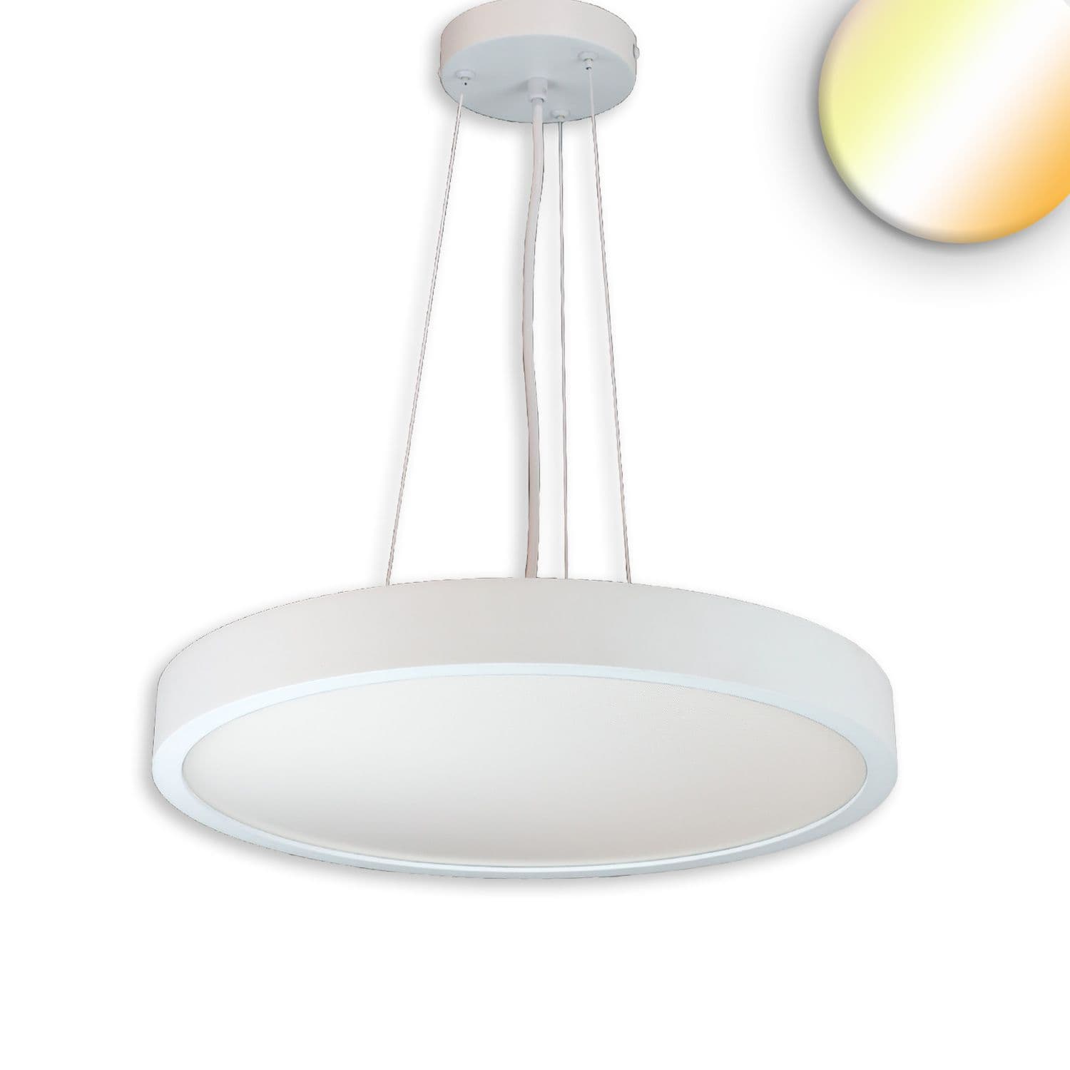 LED Hängeleuchte UGR<19 2H, weiß, 60W|70W+6W, IP42, DN800, 2700|3000|4000K, dimmbar, Up&Down