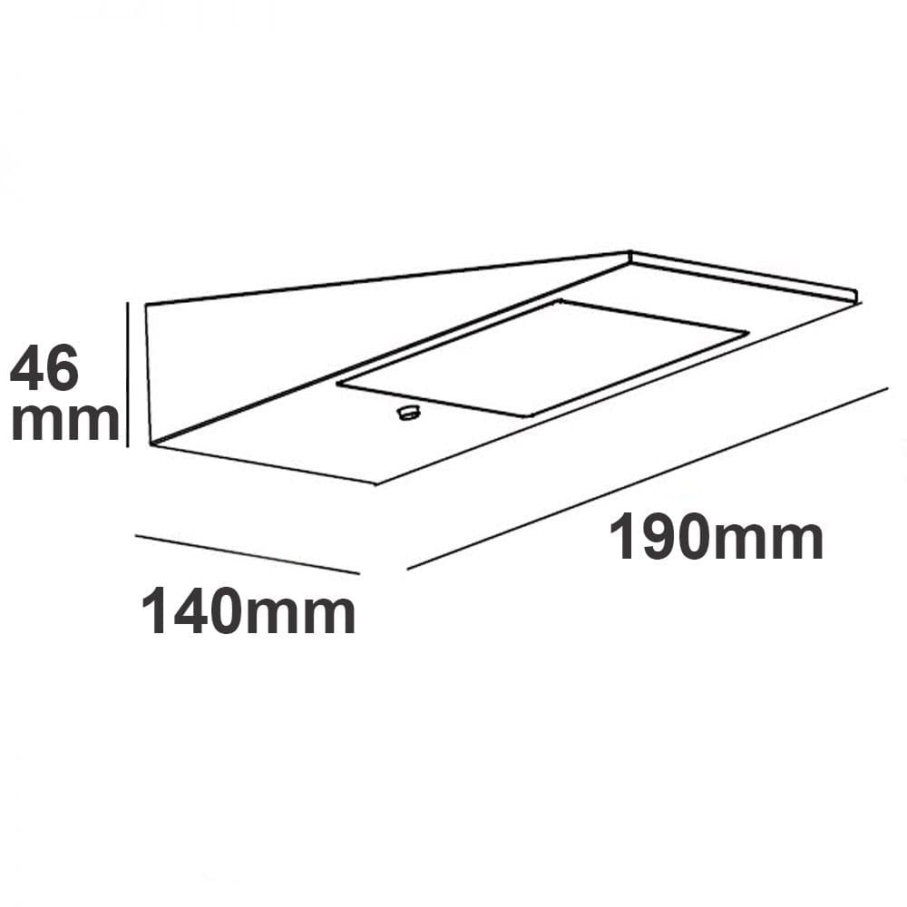LED SOLAR Wandleuchte mit HF-Bewegungs- u. Helligkeitssensor, 2W, IP54, warmweiß