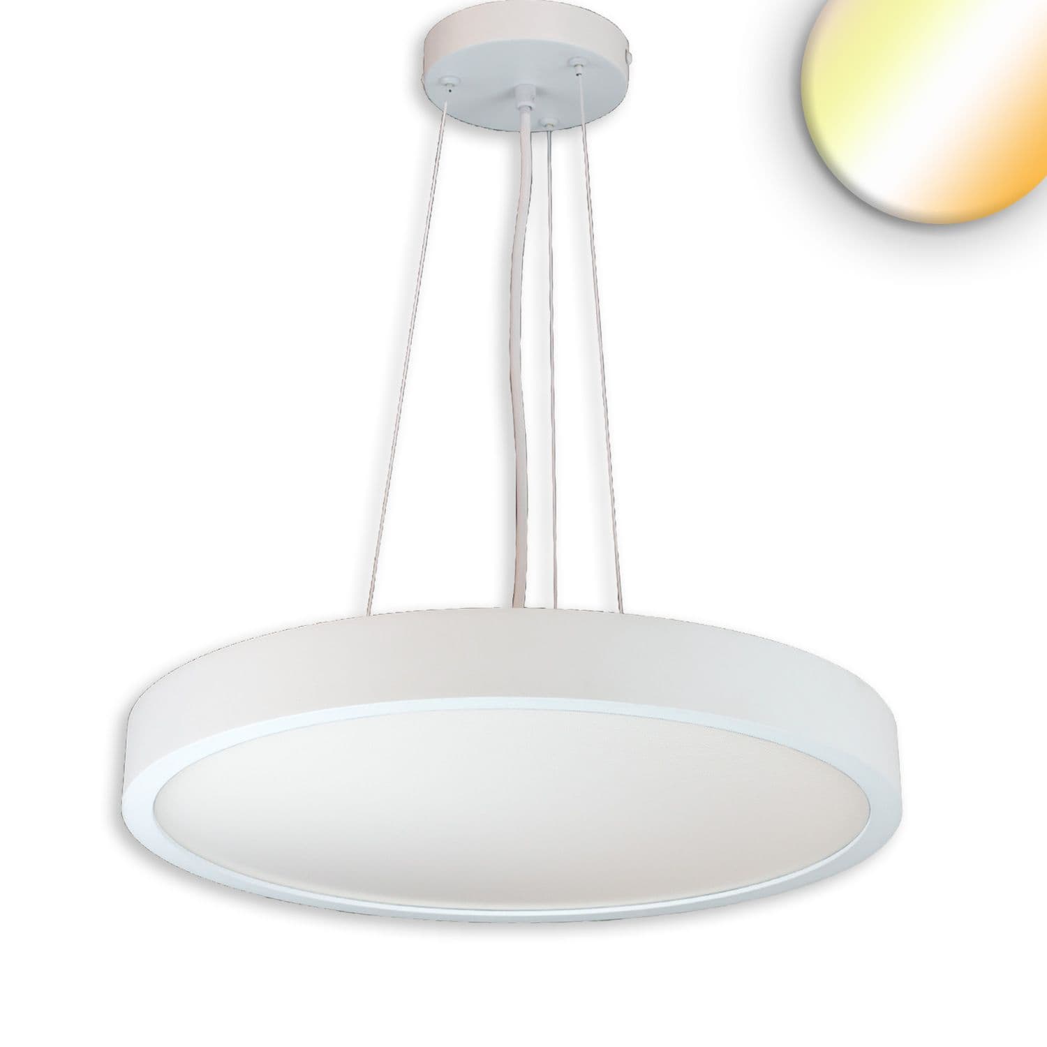 LED Hängeleuchte UGR<19 2H, weiß, 80W|100W+8W, IP42, DN1000, 2700|3000|4000K, dimmbar, Up&Down