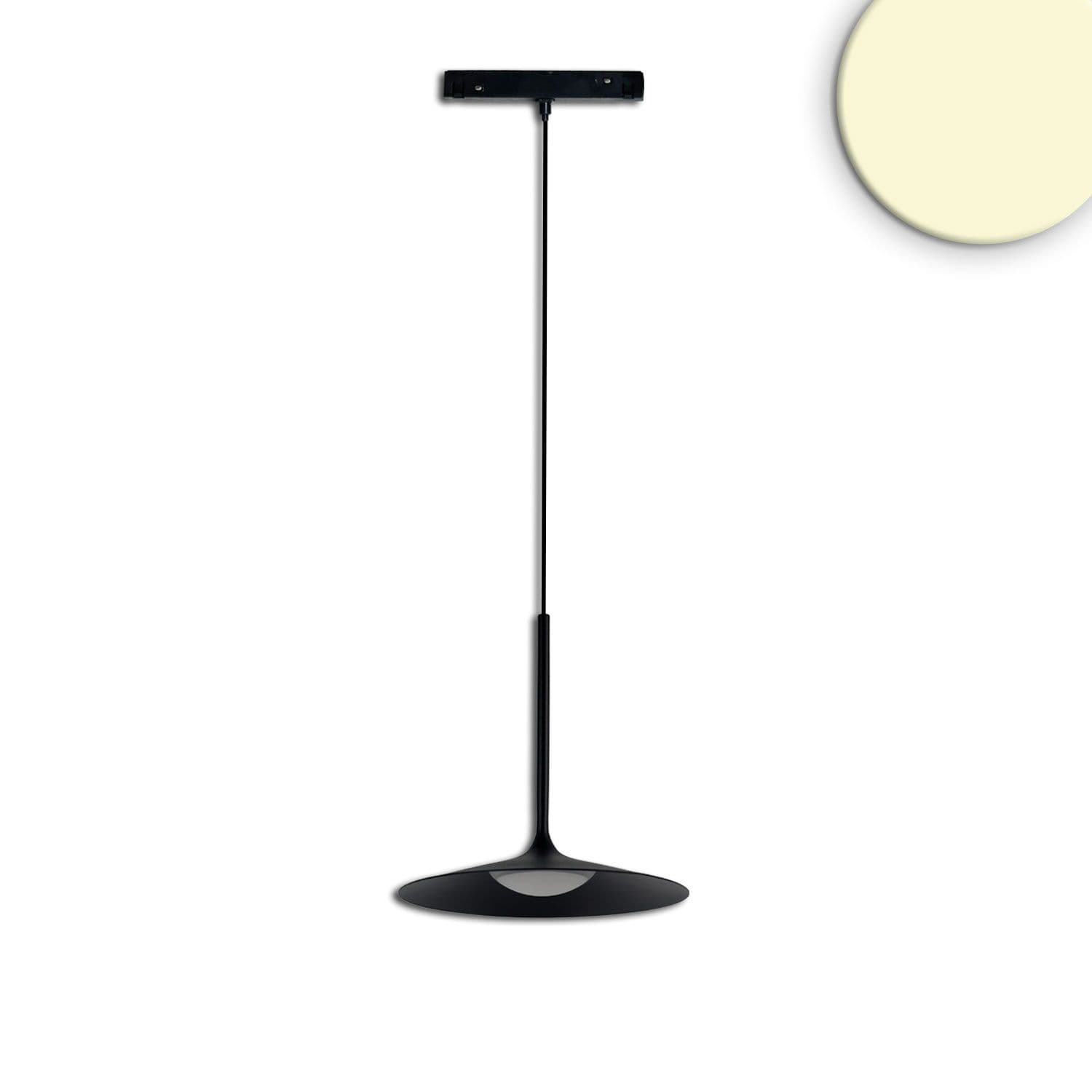 Track48 Hängeleuchte Shade 5,5W, 120°, 48V DC, schwarz, 3000K