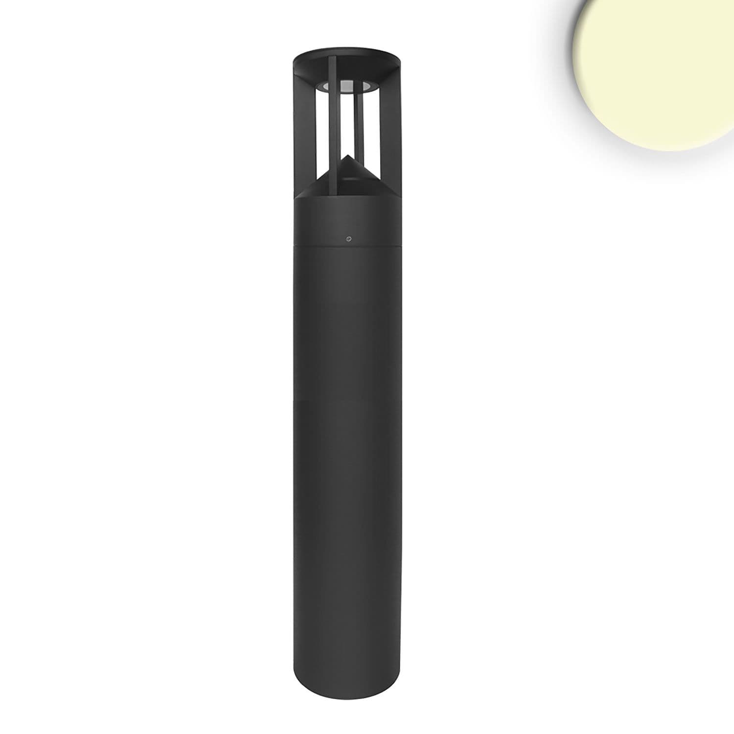 LED Wegeleuchte Poller-4, 80cm, 9W, sandschwarz, warmweiß