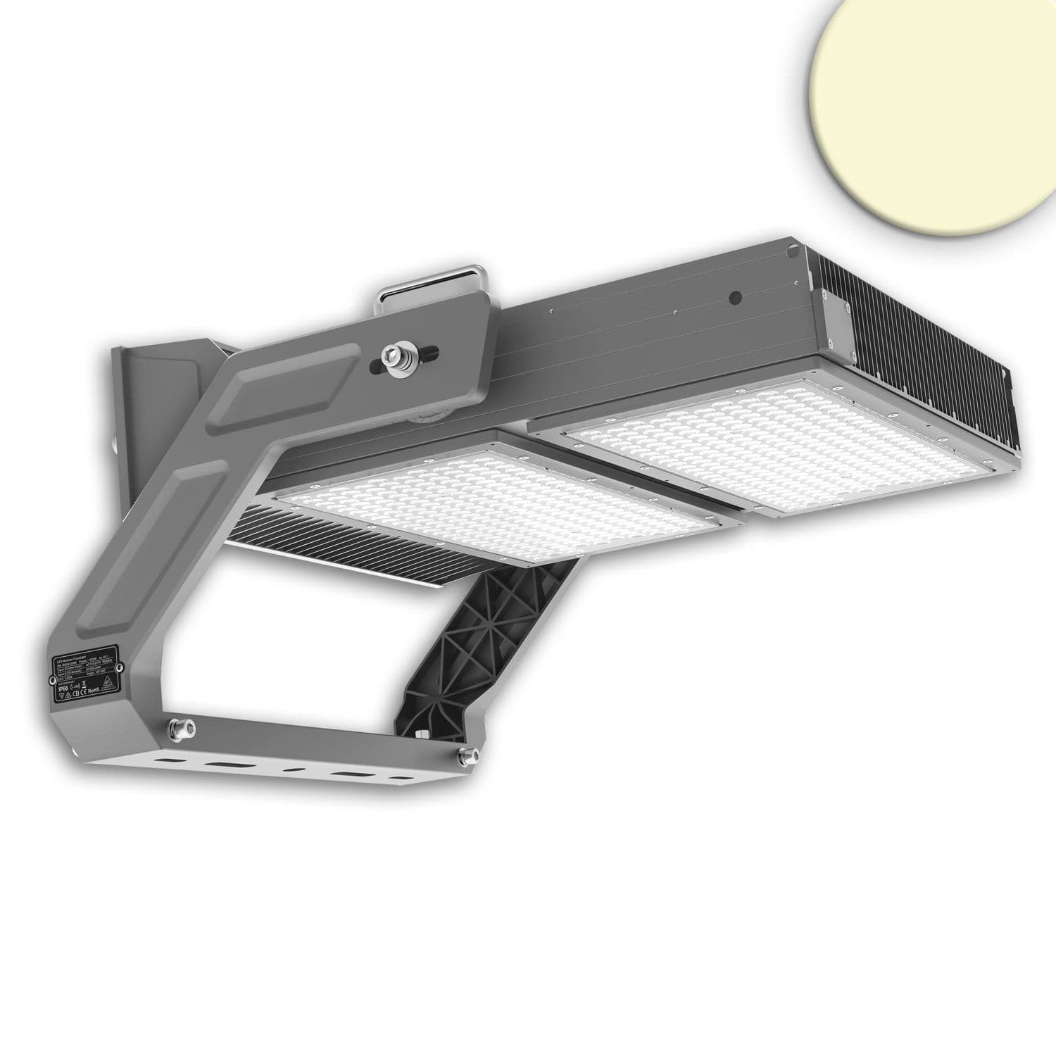 LED Flutlichtanlage LW 1.250W, 130x25°, 2 Module (Lichtpunkte), DALI dimmbar, warmweiß, IP66