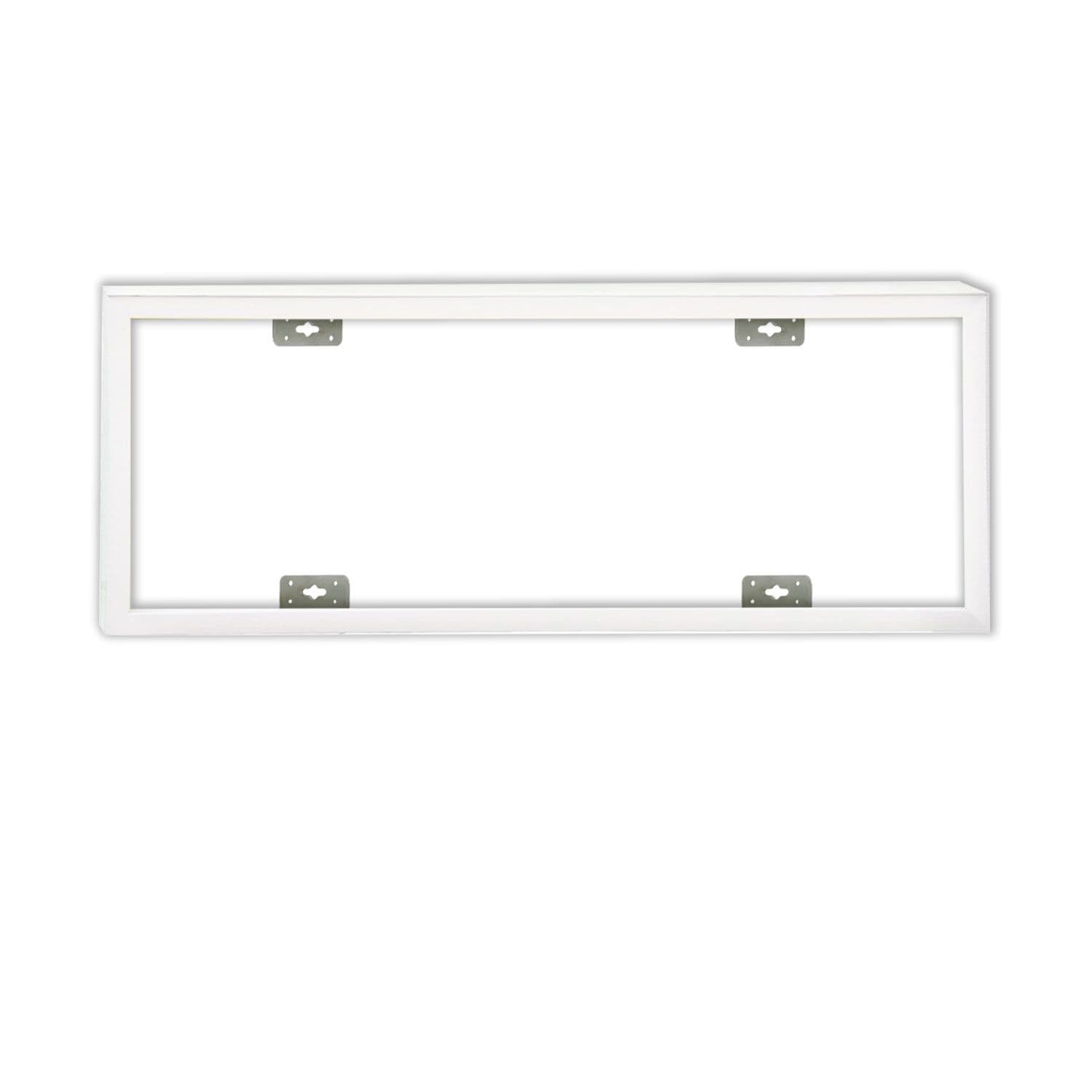Aufbaurahmen weiß RAL 9016, Höhe 7cm, für LED Panels 300x1200, steckbare Schnellmontage