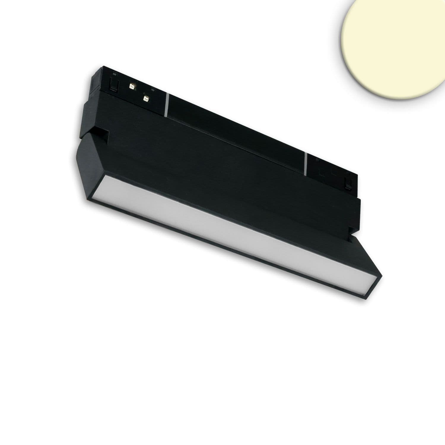 Track48 Linear-Schienenstrahler 22cm schwarz, 12W, 120°, UGR<19, 48V DC, 3000K, CRI90