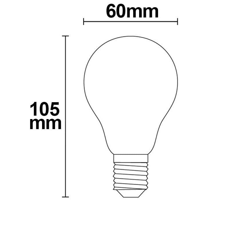 E27 LED Birne, 5W, milky, warmweiß, dimmbar