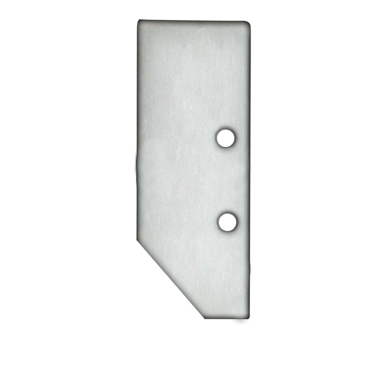 Endkappe EC92 Aluminium eloxiert für Profil HIDE ASYNC inkl. Schrauben